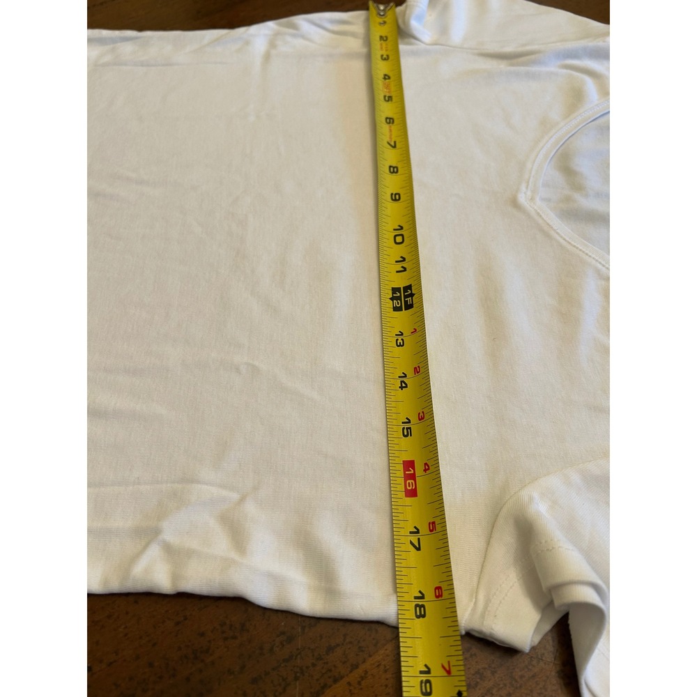 Talbots Womens White V-Neck Short Sleeve T-Shirt‎ Pima Cotton The Talbots Tee PL - Picture 3 of 9